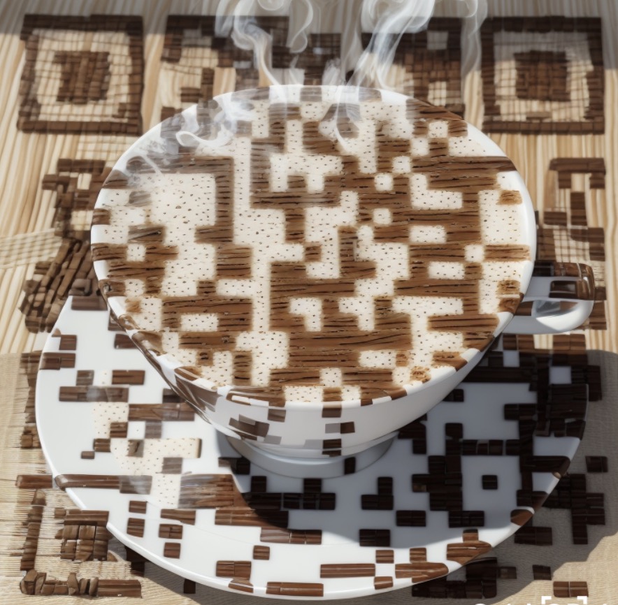 qr code cafe personnalise custom ia